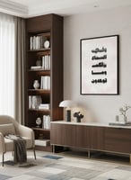 لوحة كانفاس على إطار خشبي مع عبارة بارزة من الأكري...