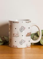 كوب ١١ أونصة من السيراميك بتصميم قطط لطيفة