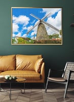 لوحة كانفاس على إطار خشبي لطاحونة مورجان لويس في ب...