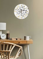 ساعة حائط مصنوعة من الأكريليك تعمل بالبطارية، بتصم...