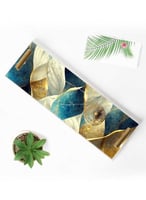 صينية تقديم مصنوعة من الأكريليك بمقابض معدنية ذهبي...