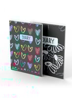 طقم من ٢ مفكرة دفتر ملاحظات بسلك حلزوني لكل واحدة...