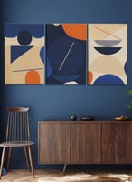 طقم من ٣ قطع لوحة فنية معاصرة