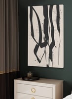 لوحة كانفاس على إطار خشبي بتصميم نمط فني حديث