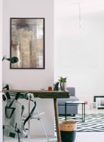 لوحة كانفس صغيرة بتصميم فن تجريدي لشاطئ البحر