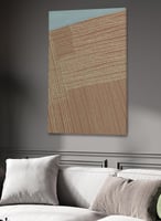 لوحة كانفاس على إطار خشبي بتصميم فن تجريدي