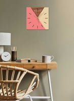 ساعة حائط مصنوعة من الأكريليك تعمل بالبطارية، بتصم...