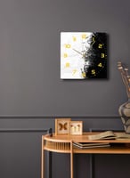 ساعة حائط مصنوعة من الأكريليك تعمل بالبطارية، بتصم...