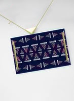 صينية تقديم مصنوعة من الأكريليك مزخرفة بتصميم نمط...