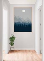 لوحة كانفاس على إطار خشبي، تصميم صباح فى الشتاء، ل...