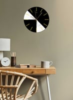 ساعة حائط مصنوعة من الأكريليك تعمل بالبطارية، بتصم...