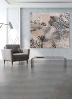 لوحة تجريدية بسيطة بتصميم فني جميل