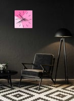 ساعة حائط مصنوعة من الأكريليك تعمل بالبطارية، بتصم...