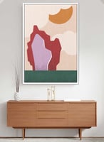 لوحة كانفاس على إطار خشبي بتصميم نمط فني لمشهد طبي...