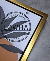 Hollow gold and copper frame