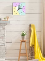 ساعة حائط مصنوعة من الأكريليك تعمل بالبطارية، بتصم...