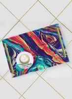 صينية تقديم مصنوعة من الأكريليك مزخرفة بتصميم شكل...