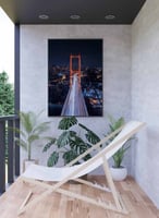 لوحة كانفاس على إطار خشبي، تصميم جسر البسفور ، للم...