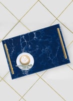 صينية تقديم مصنوعة من الأكريليك مزخرفة بتصميم شكل...