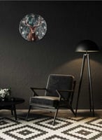 ساعة حائط مصنوعة من الأكريليك تعمل بالبطارية بتصمي...