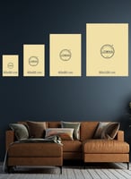 طقم من ٣ لوحات كانفاس على إطار خشبي، تصميم زهور فا...