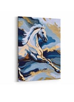 لوحات تجريدية تعبيرية كانفاس بتصميم حصان جامح