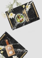 صينية تقديم مصنوعة من الأكريليك مزخرفة بتصميم شكل...