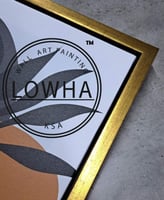 طقم من ٣ لوحات كانفاس على إطار خشبي، تصميم رسم طين...