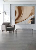 لوحة زيتية كبيرة بتصميم فن زيتي