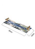 صينية تقديم مصنوعة من الأكريليك مزخرفة بتصميم زهور...