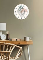 ساعة حائط مصنوعة من الأكريليك تعمل بالبطارية، بتصم...