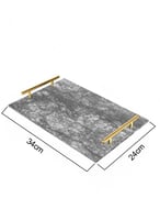 صينية تقديم مصنوعة من الأكريليك مزخرفة بتصميم شكل...