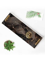 صينية تقديم مصنوعة من الأكريليك بمقابض معدنية ذهبي...