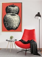 لوحة كانفاس بتصميم للتفاح