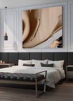 لوحة زيتية كبيرة بتصميم فن زيتي