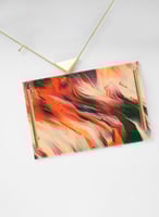 صينية تقديم مصنوعة من الأكريليك مزخرفة بتصميم بالأ...