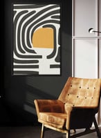 لوحه جدار بتصميم فن تجريدي معاصر