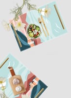 صينية تقديم مصنوعة من الأكريليك مزخرفة بتصميم القم...