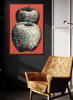 لوحة كانفاس بتصميم للتفاح