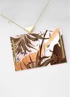 صينية تقديم مصنوعة من الأكريليك بمقابض معدنية ذهبي...