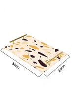 صينية تقديم مصنوعة من الأكريليك مزخرفة بتصميم ملون...