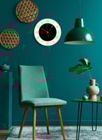 ساعة حائط مصنوعة من الأكريليك تعمل بالبطارية، بتصم...