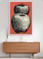 لوحة كانفاس بتصميم للتفاح