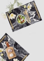 صينية تقديم مصنوعة من الأكريليك مزخرفة بتصميم رسم...