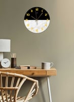 ساعة حائط مصنوعة من الأكريليك تعمل بالبطارية، بتصم...