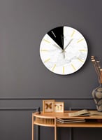 ساعة حائط مصنوعة من الأكريليك تعمل بالبطارية، بتصم...