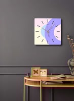 ساعة حائط مصنوعة من الأكريليك تعمل بالبطارية، بتصم...