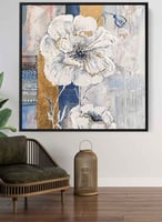 لوحة كبيره للمجالس بتصميم زهرة تتفتح