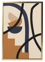 لوحة كانفاس على إطار خشبي بتصميم فن تجريدي