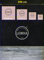 طقم من ٤ لوحات كانفاس مربع على إطار خشبي، تصميم أن...